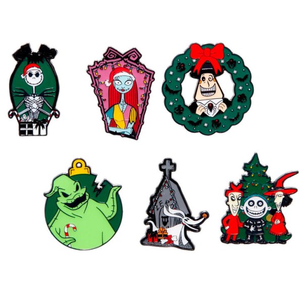 Pin de esmalte Holiday Loungefly Disney Nightmare Before Christmas