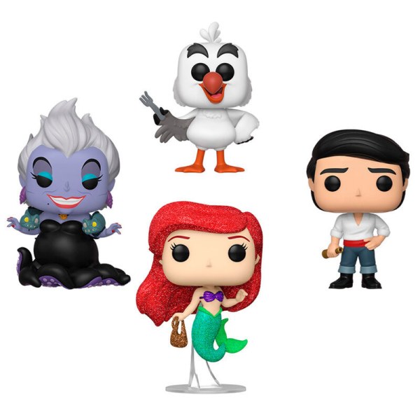 Pack POP 4 figuras Disney La Sirenita Exclusivo