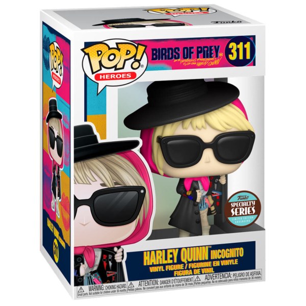 Figura POP! 311 Aves de Presa Harley Quinn Incognito Exclusiva