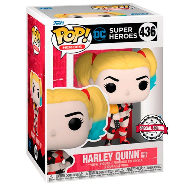 Figura POP! 436 DC Comics Superhéroes Harley Quinn Exclusiva