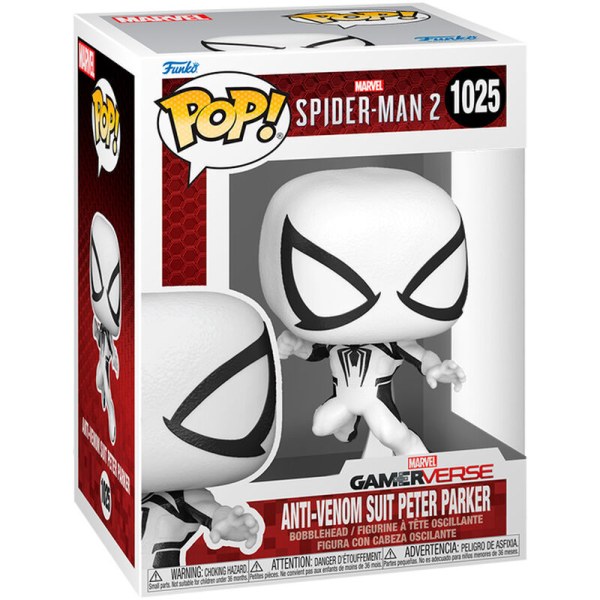Figura POP! 1025 Marvel Hombre Araña 2 Traje Anti-Venom Peter Parker