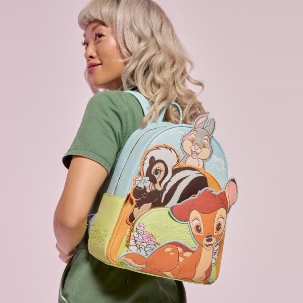 mochilas Bambi con tres bolsillos - DISNEY LOUNGEFLY
