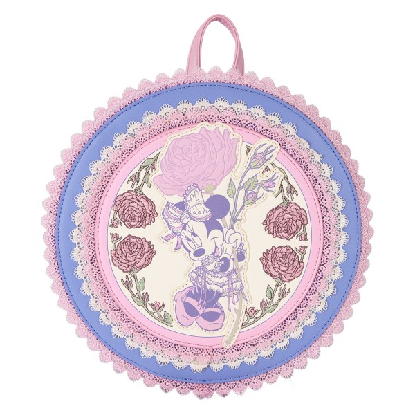 Mini mochila Minnie con flores y encaje - DISNEY LOUNGEFLY