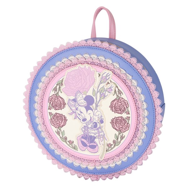 Mini mochila Minnie con flores y encaje - DISNEY LOUNGEFLY
