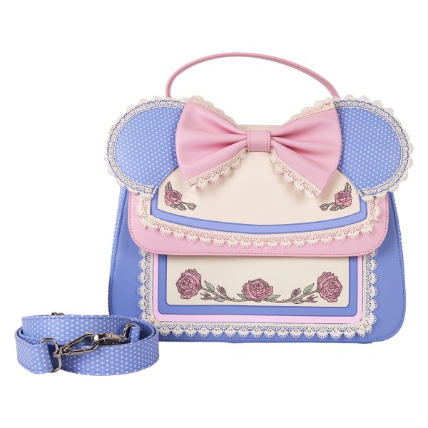 Bolso bandolera de Minnie con flores y encaje - DISNEY LOUNGEFLY