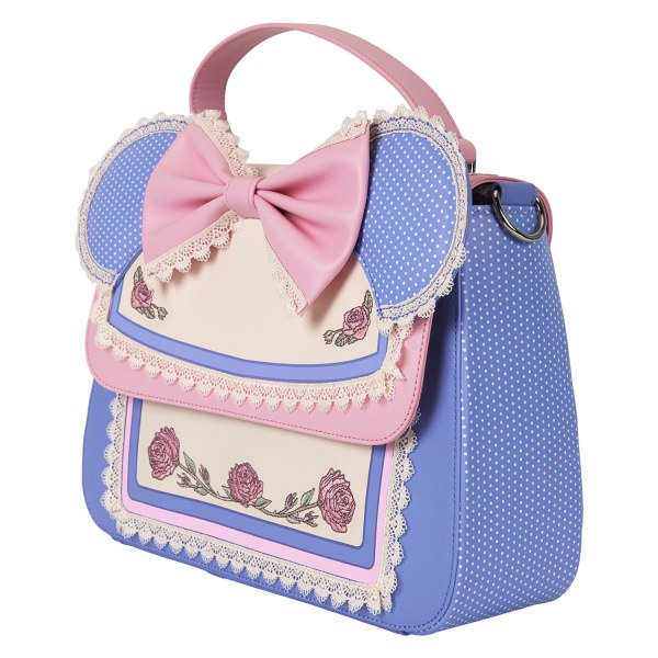 Bolso bandolera de Minnie con flores y encaje - DISNEY LOUNGEFLY