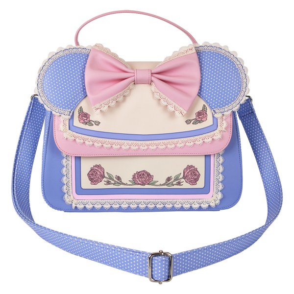 Bolso bandolera de Minnie con flores y encaje - DISNEY LOUNGEFLY
