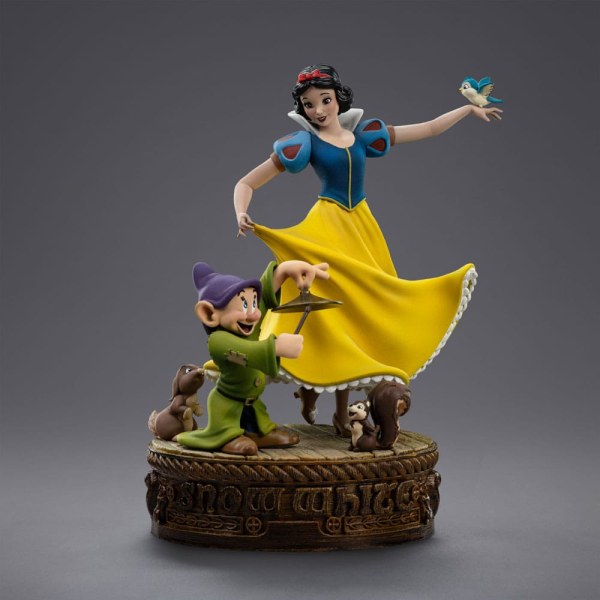 Estatuilla de Blanca Nieves y los siete enanitos Escala de arte 1 Blanca Nieves y Dopey 21 cm