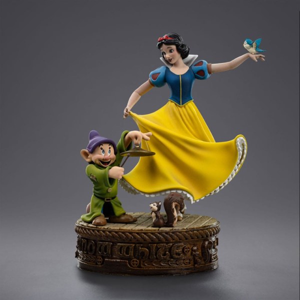 Estatuilla de Blanca Nieves y los siete enanitos Escala de arte 1 Blanca Nieves y Dopey 21 cm