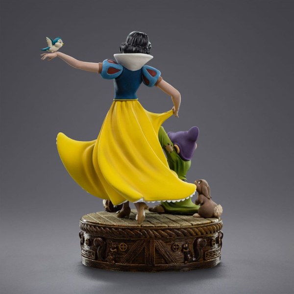 Estatuilla de Blanca Nieves y los siete enanitos Escala de arte 1 Blanca Nieves y Dopey 21 cm