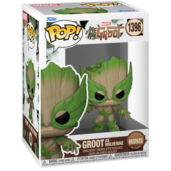 ¡POP! Figura 1396 Marvel Somos Groot - Groot como Wolverine