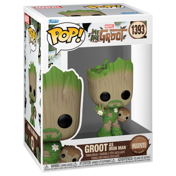 Figura POP! 1393 Marvel Somos Groot - Groot como Iron Man