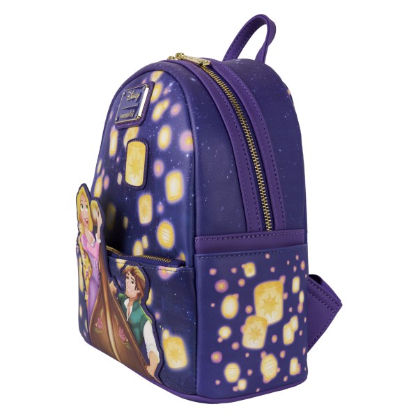 mini mochila con linterna de Enredados - DISNEY LOUNGEFLY