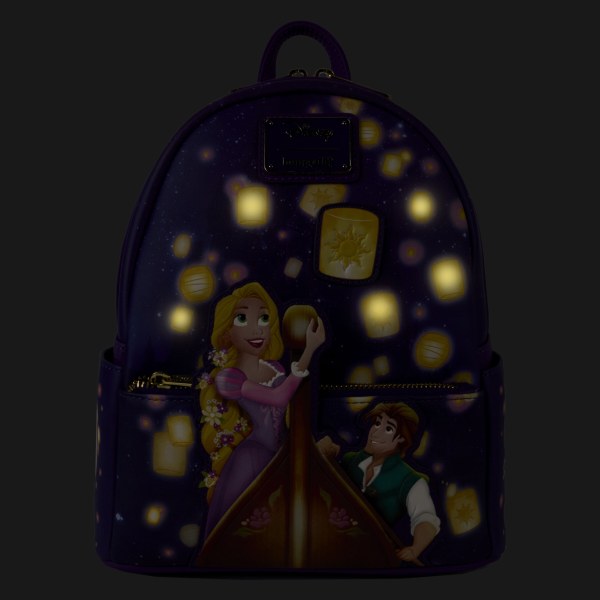 mini mochila con linterna de Enredados - DISNEY LOUNGEFLY
