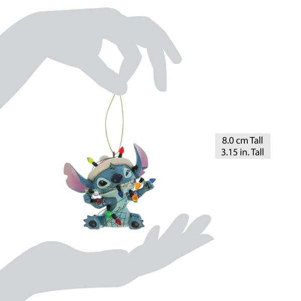 Stitch envuelto en luces Navidad - Adorno colgante - DISNEY TRADITIONS