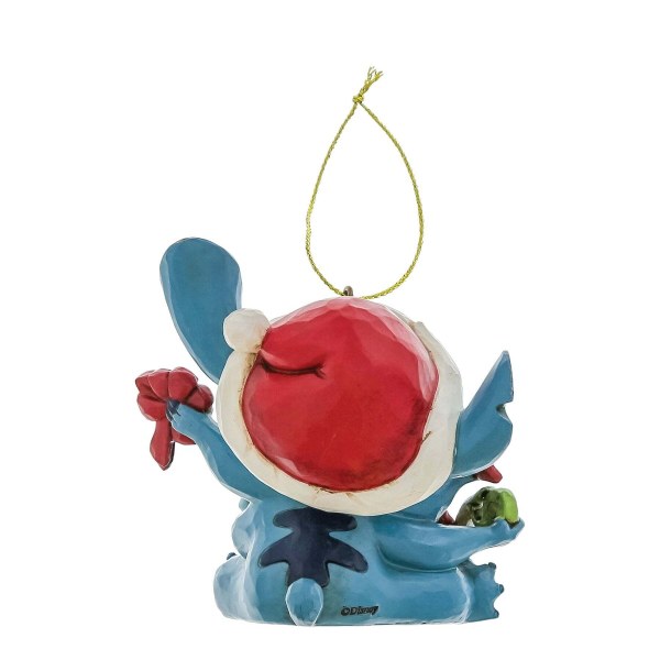 Adorno colgante de STITCH desenvolviendo un regalo - DISNEY TRADITIONS