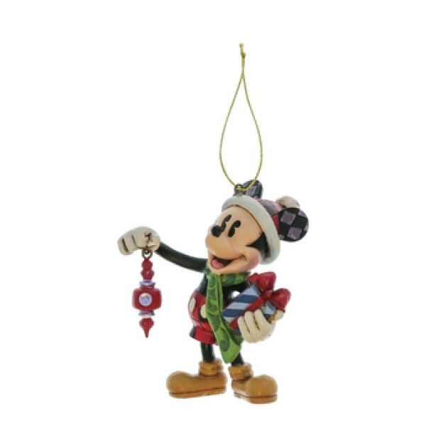 Adorno colgante de Mickey sosteniendo regalos - DISNEY TRADITIONS