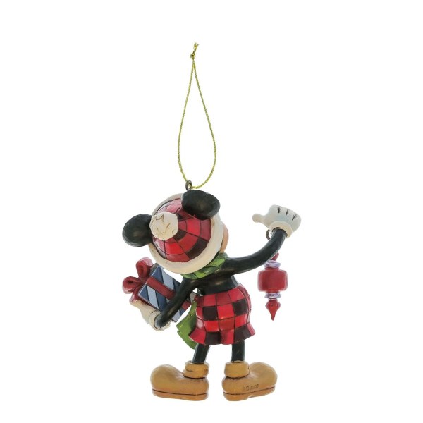 Adorno colgante de Mickey sosteniendo regalos - DISNEY TRADITIONS