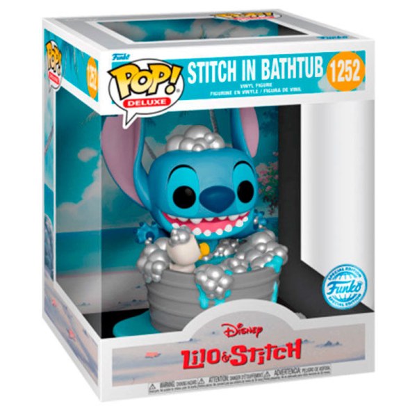 Figura POP! 1252 Deluxe Disney Lilo & Stitch - Stitch en la bañera Exclusivo