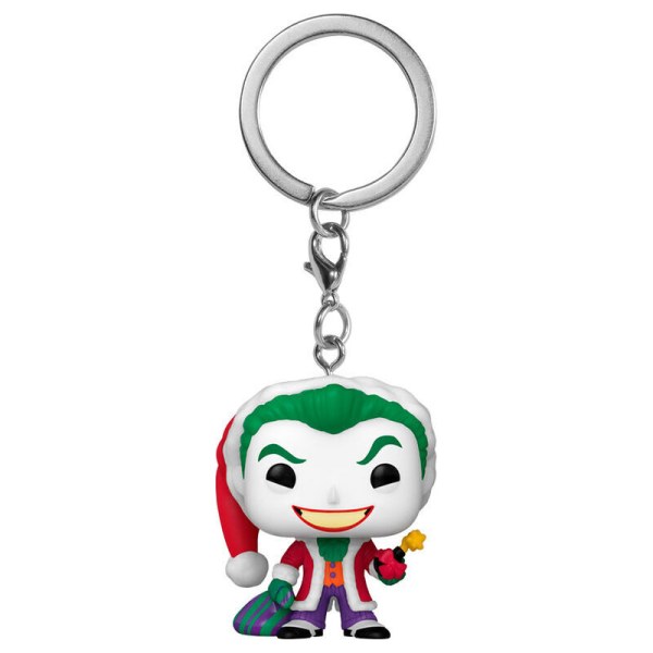 Llavero POP de bolsillo DC Comics Holiday The Joker Exclusivo