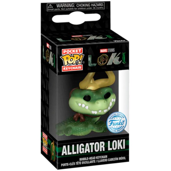 Llavero POP de bolsillo Marvel Loki Caimán Loki