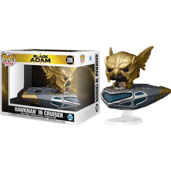 Figura POP! 286 DC Comics Black Adam Hawkman en Cruiser