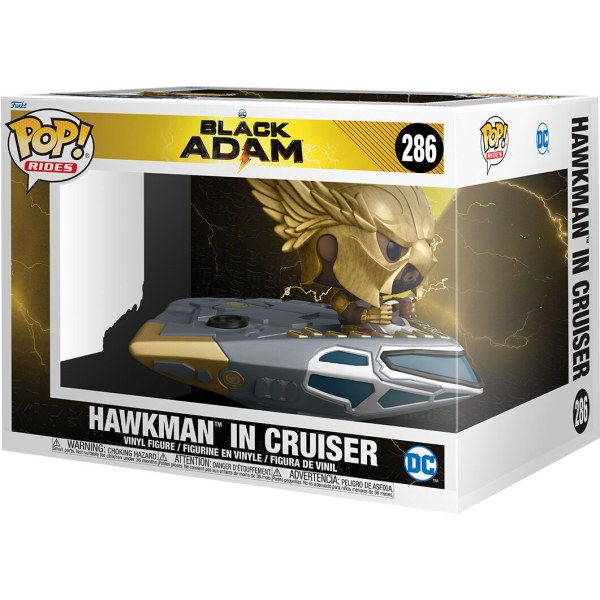 Figura POP! 286 DC Comics Black Adam Hawkman en Cruiser