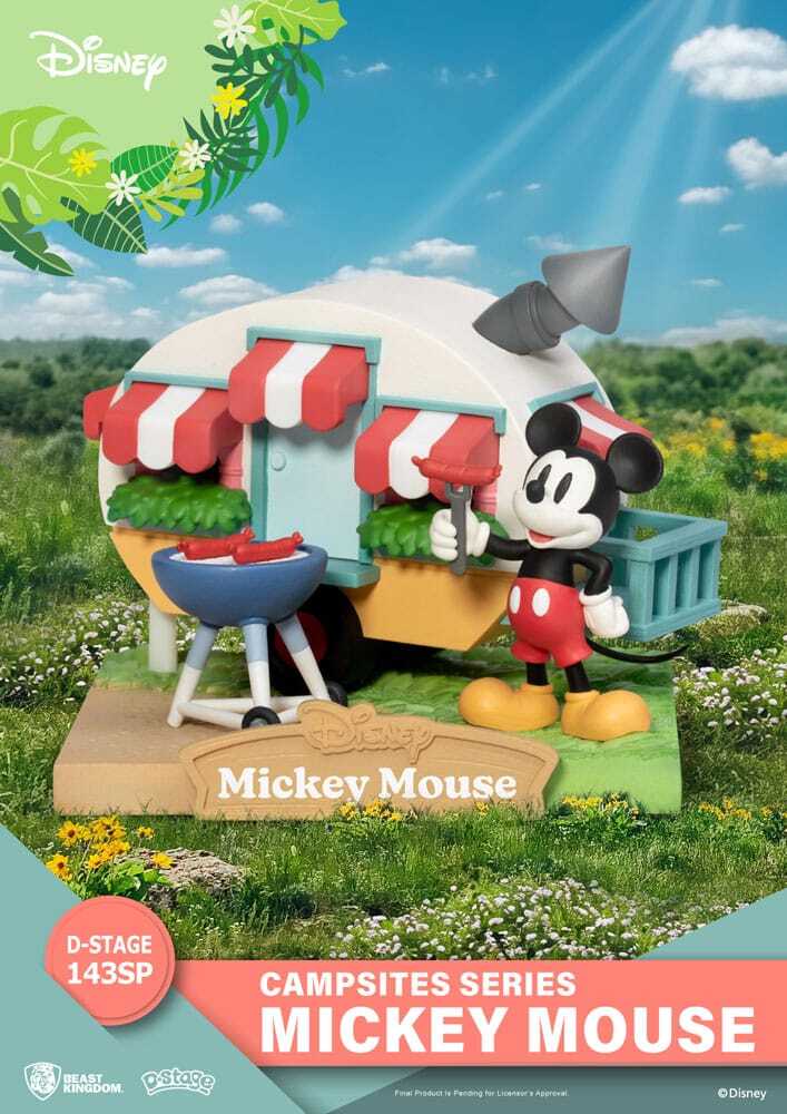 Diorama Disney PVC D-Stage Campsite Series Mickey Mouse Edición Especial 10 cm