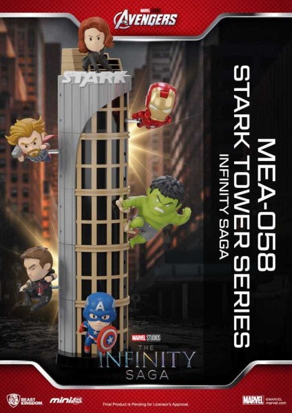 Figuras de la serie Marvel Mini Egg Attack The Infinity Saga Stark Tower, 12 cm (6)