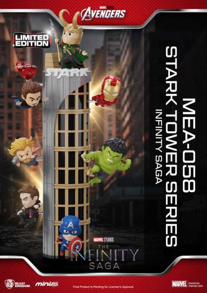 Figura Marvel Mini Egg Attack The Infinity Saga Stark Tower serie Loki 12 cm