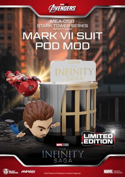 Figura Marvel Mini Egg Attack The Infinity Saga Stark Tower serie Loki 12 cm