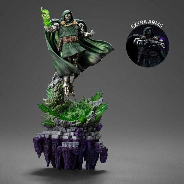 Estatuilla Diorama El Guantelete del Infinito Marvel Legends Escala de Arte 1 Infinity Doctor Doom Edición Deluxe 42 cm
