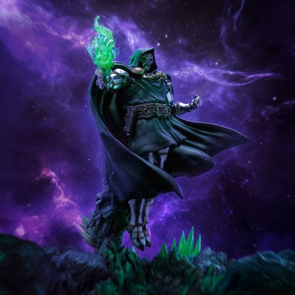Estatuilla Diorama El Guantelete del Infinito Marvel Legends Escala de Arte 1 Infinity Doctor Doom Edición Deluxe 42 cm