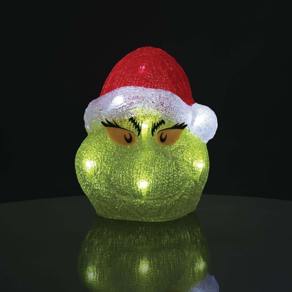 FIGURA ILUMINADA DE LA CABEZA DEL GRINCH - Disney D56