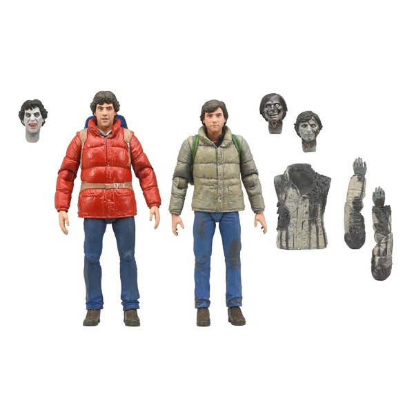 UN HOMBRE LOBO AMERICANO EN LONDRES – FIGURAS DE ACCIÓN A ESCALA DE 7 ” - JACK Y DAVID (PACK DE 2 )