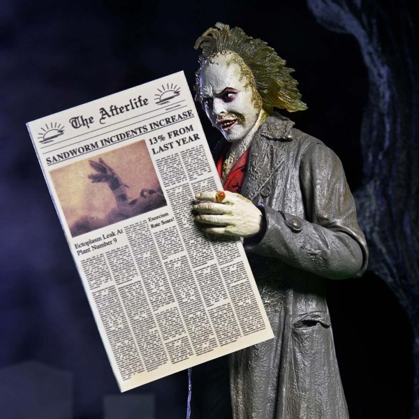 BEETLEJUICE (1988) - FIGURA DE ACCIÓN A ESCALA DE 7" - ULTIMATE BEETLEJUICE: GUÍA TURÍSTICA “EL BIOEXORCISTA”