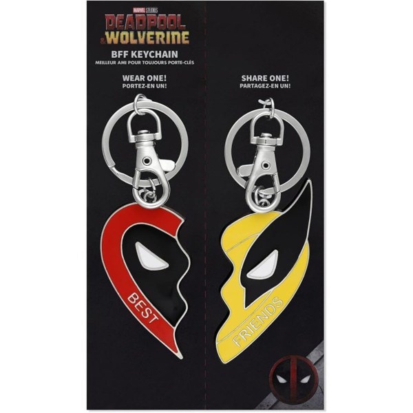 Set de 2 llavero - Marvel Deadpool y Wolverine