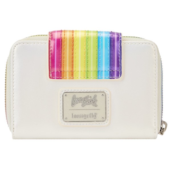 Portafolios con el logotipo arcoíris de Lisa Frank Loungefly
