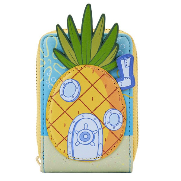 Loungefly Portefeuille Bob Esponja Esponja Pantalones Cuadrados Casa de Piña
