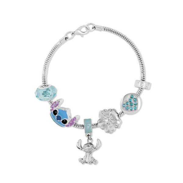 Pulsera con dije de Stitch en plata - Disney
