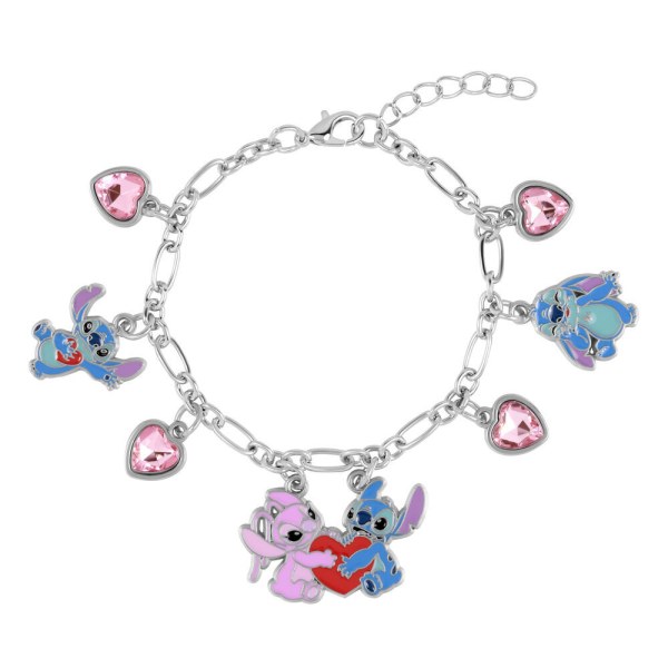 Pulsera con dije de Stitch y Ángel - Disney