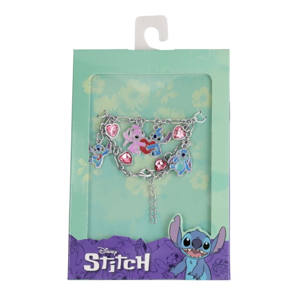 Pulsera con dije de Stitch y Ángel - Disney