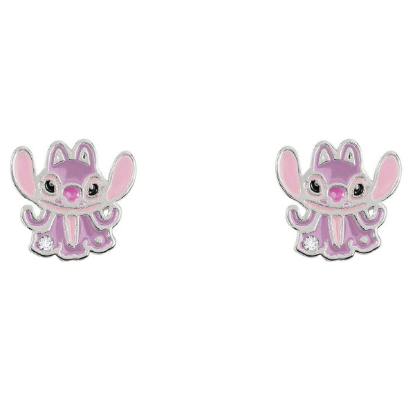 Pendientes de ángel de plata - Disney Stitch