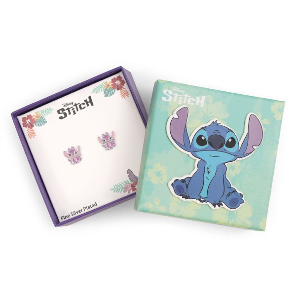 Pendientes de ángel de plata - Disney Stitch