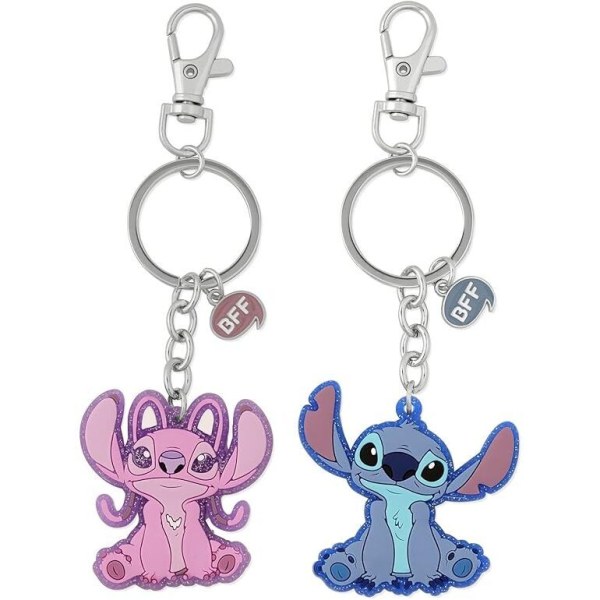 Set 2 llavero Ángel y Stitch - Disney