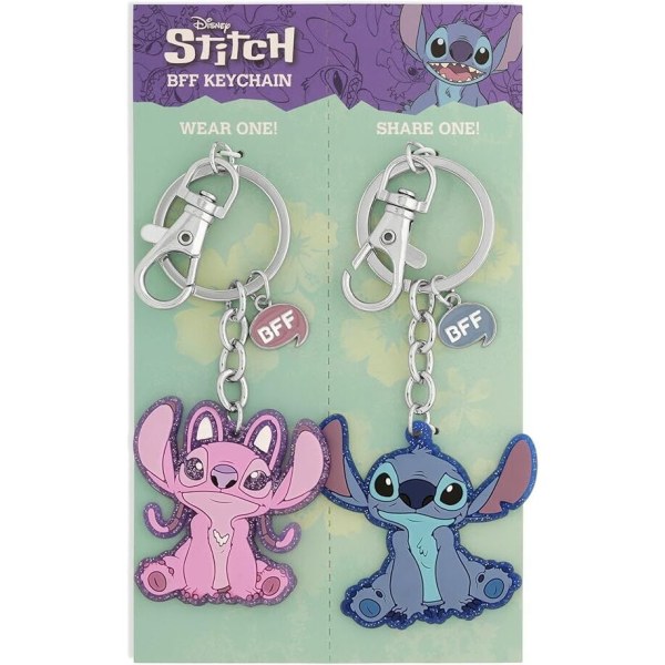 Set 2 llavero Ángel y Stitch - Disney