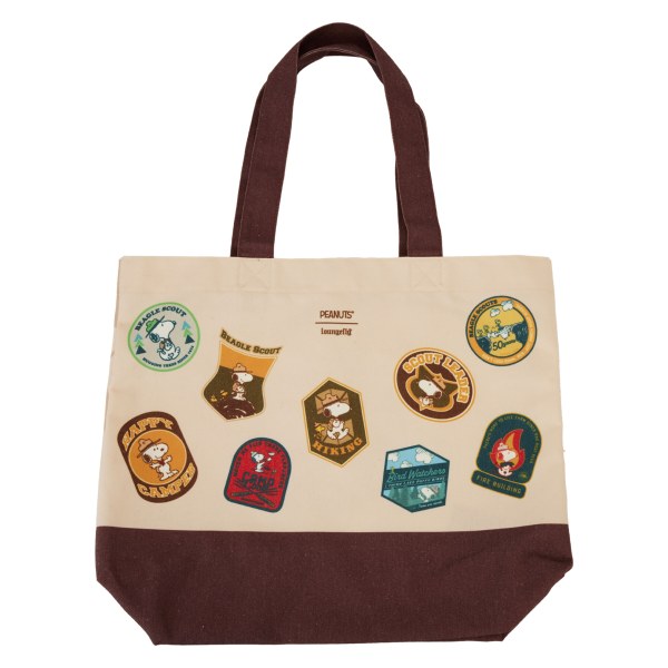 Bolsa de tela Peanuts Snoopy Loungefly Beagle Scouts 50.º aniversario