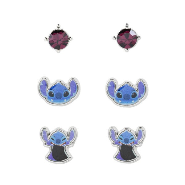 Set 3 pares de pendientes Stitch - Disney