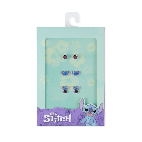 Set 3 pares de pendientes Stitch - Disney