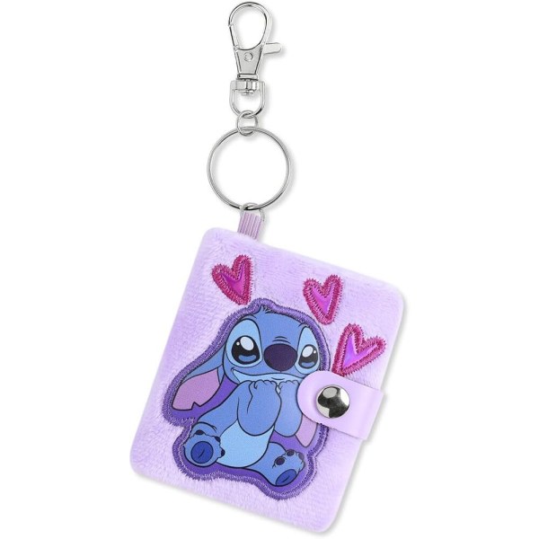 Llavero bloc de notas rosa esponjoso Stitch - Disney
